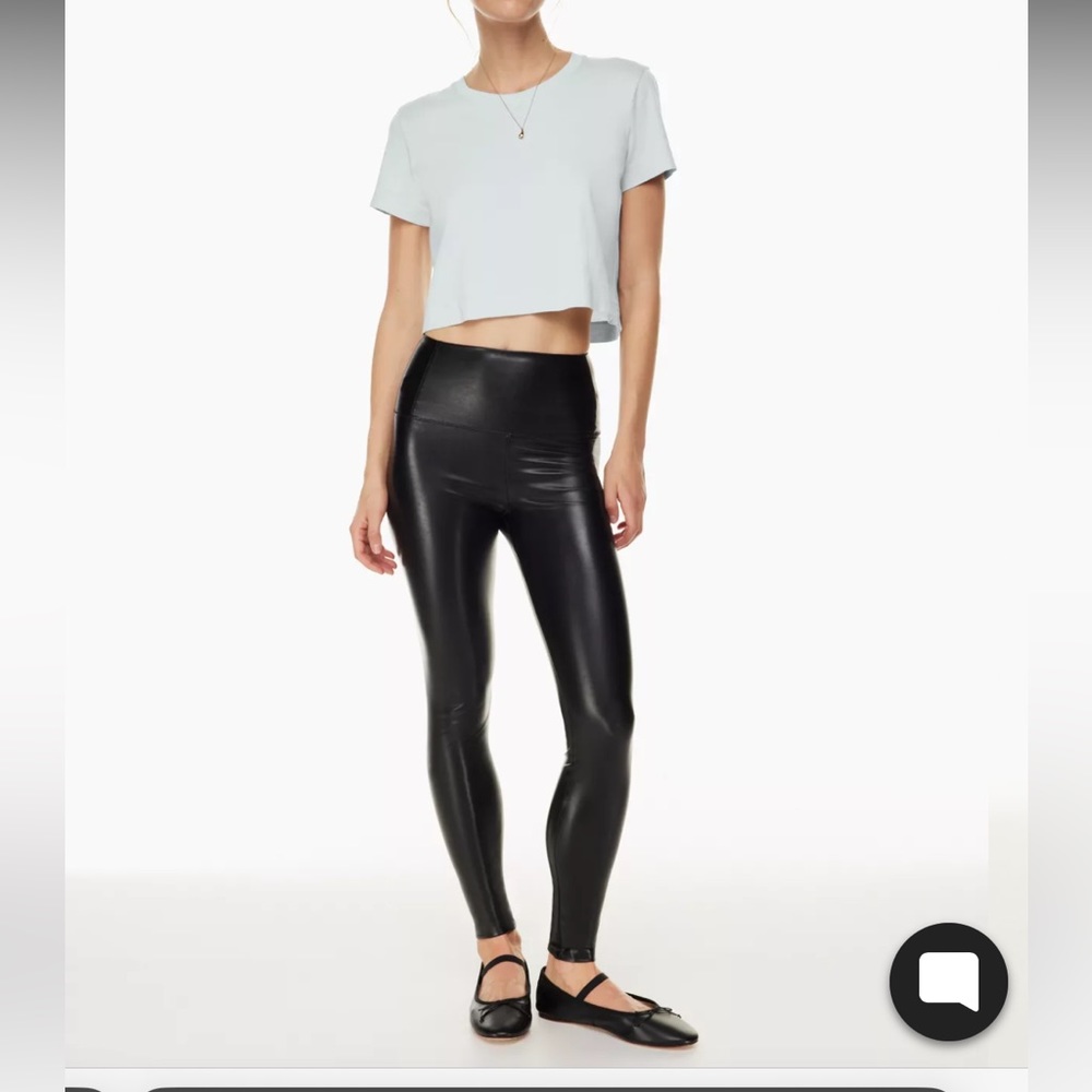 Faux leather leggings - worn once - Daria leggings